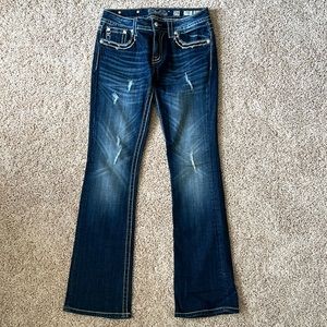 Gorgeous Miss Me distressed jeans.